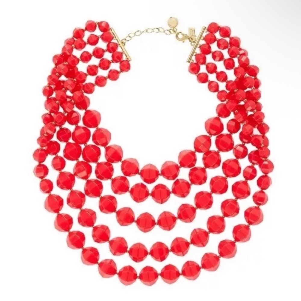 Kate Spade Cut to the Chase 5 Line Necklace EUC - Picture 2 of 3